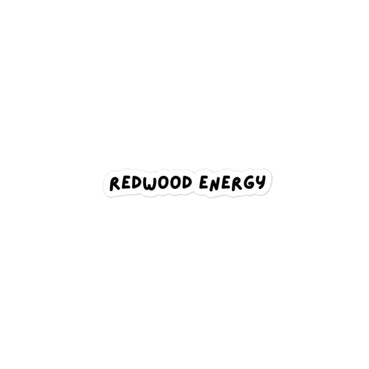 Black text 'REDWOOD ENERGY' on a white background