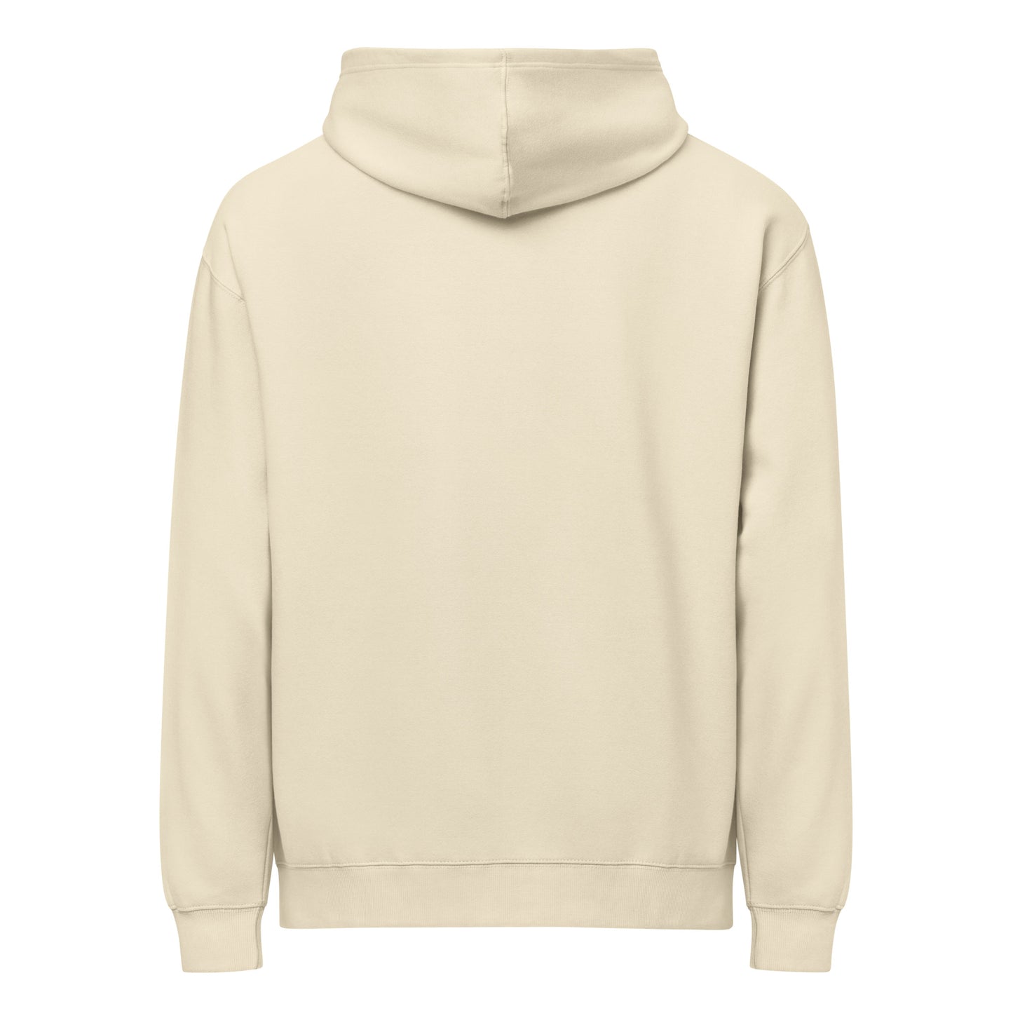 Beige hoodie on a white background