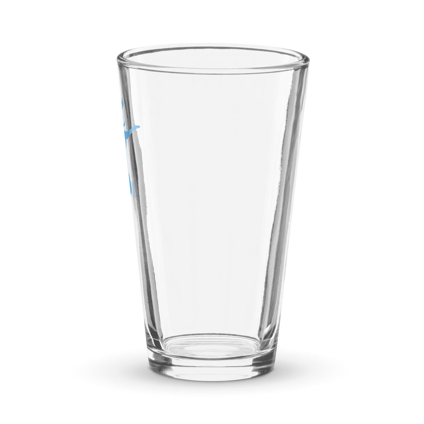 clear side of the glass with no logo visible
