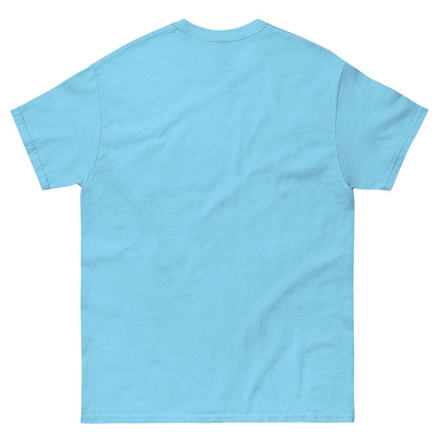 Light blue t-shirt on a white background