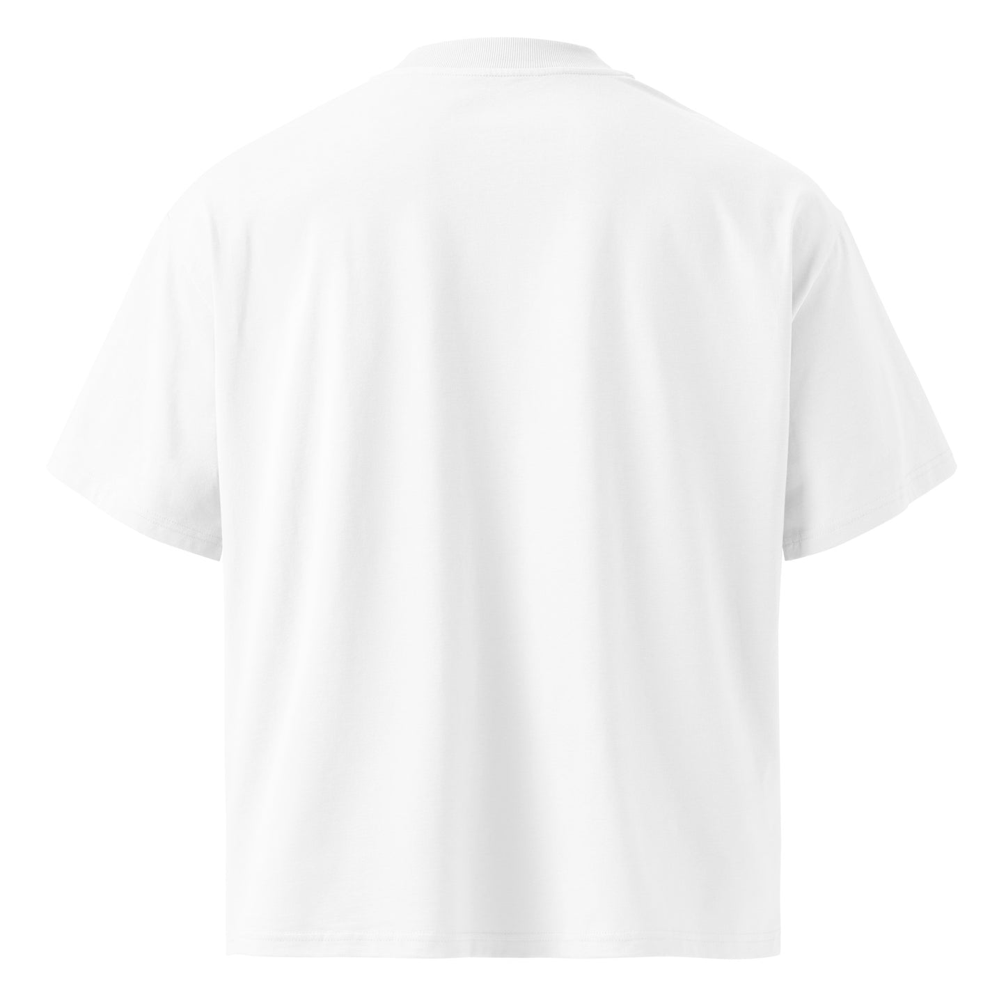 blank back of a white t shirt