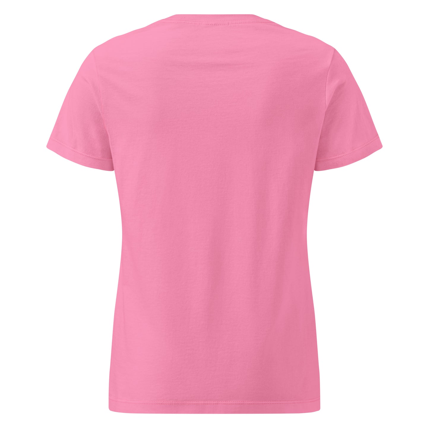 Pink t-shirt on a white background