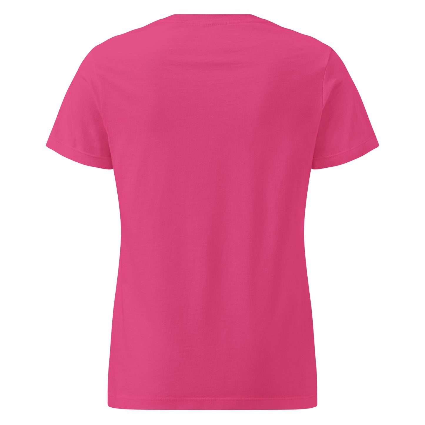 Pink t-shirt on a white background