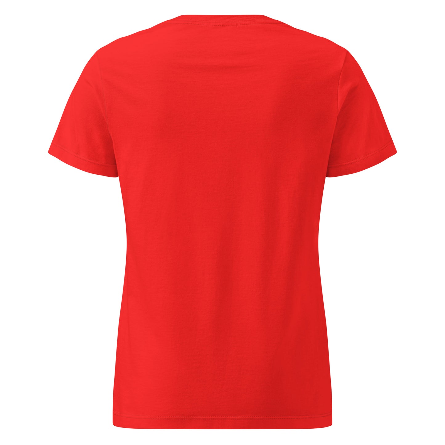 Red t-shirt on a white background