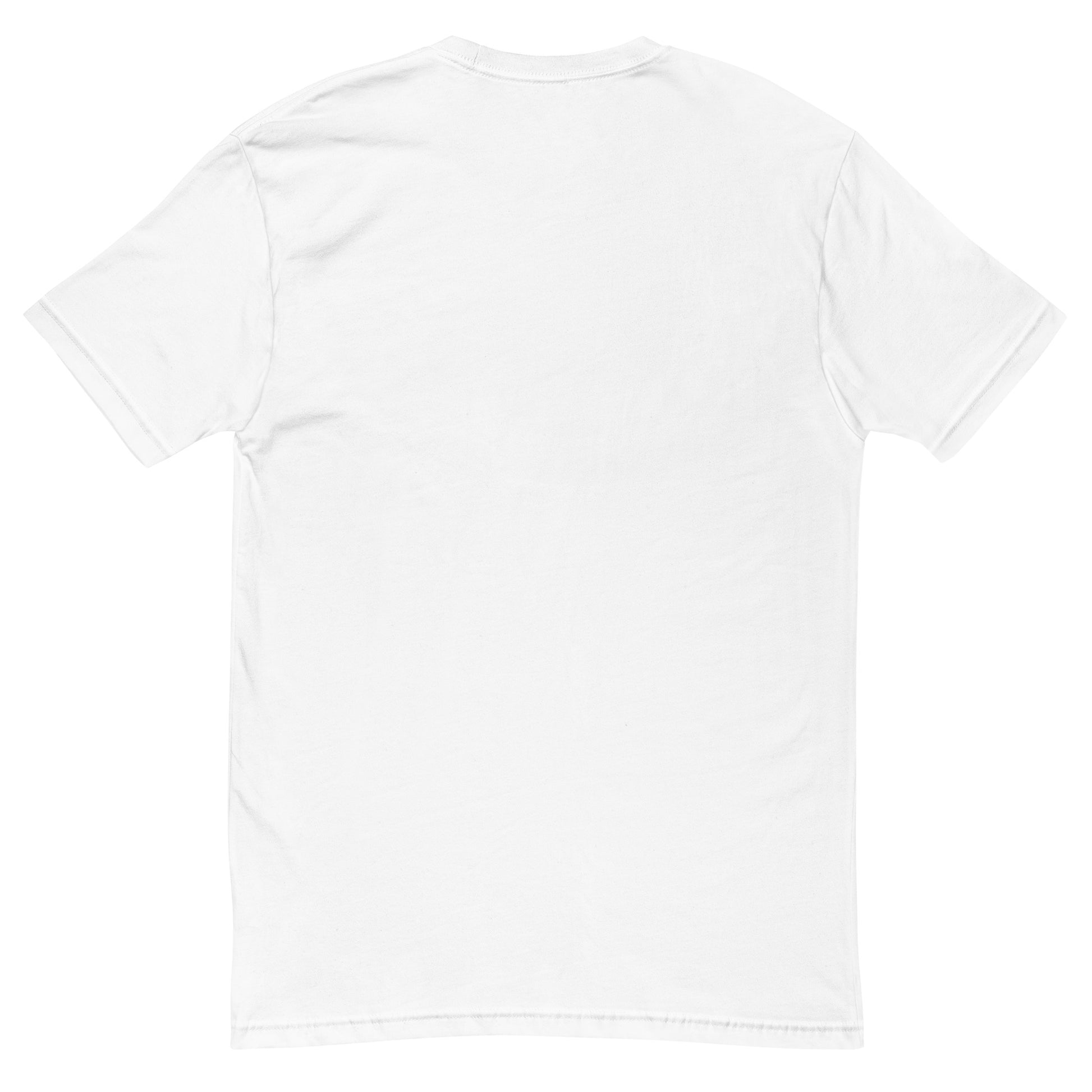 Plain white t-shirt on a white background