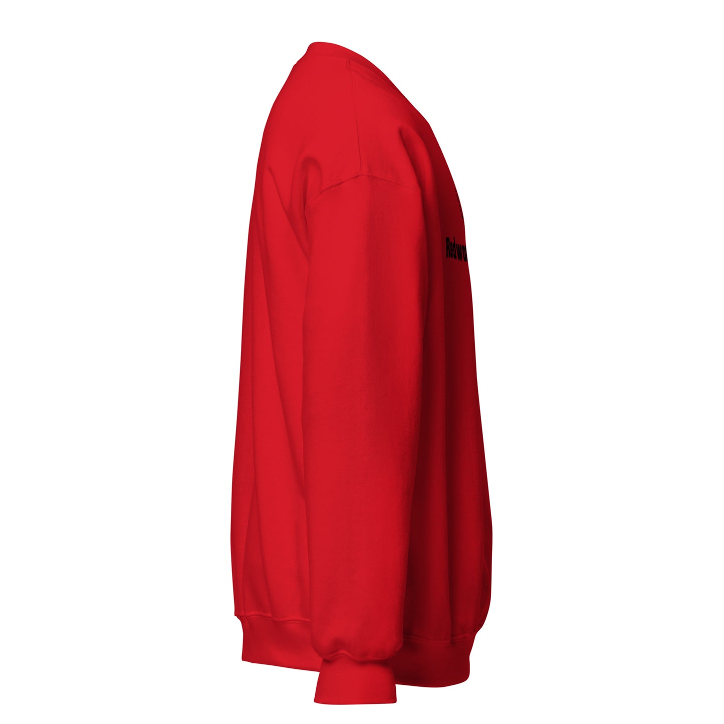 Red sweatshirt on a white background
