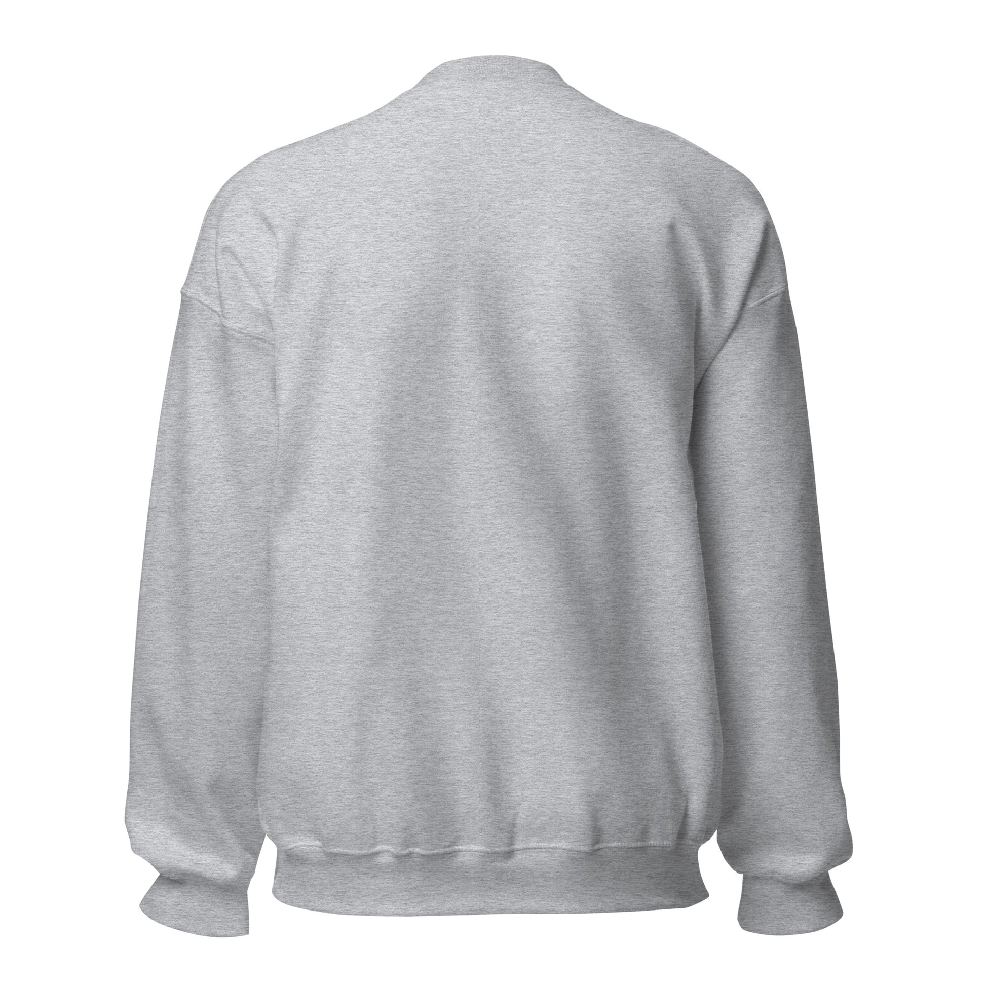 Gray sweatshirt on a white background