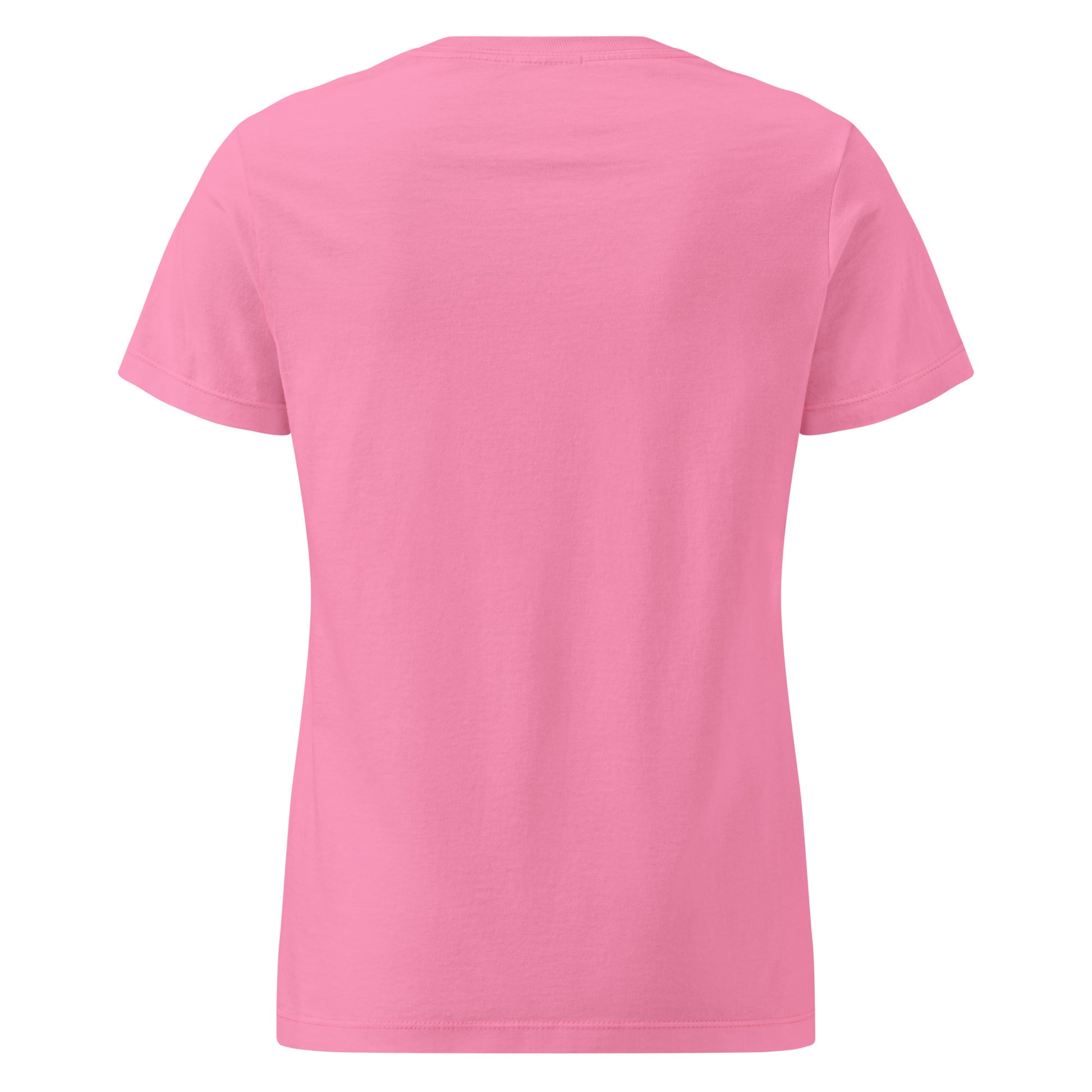 Pink t-shirt on a white background