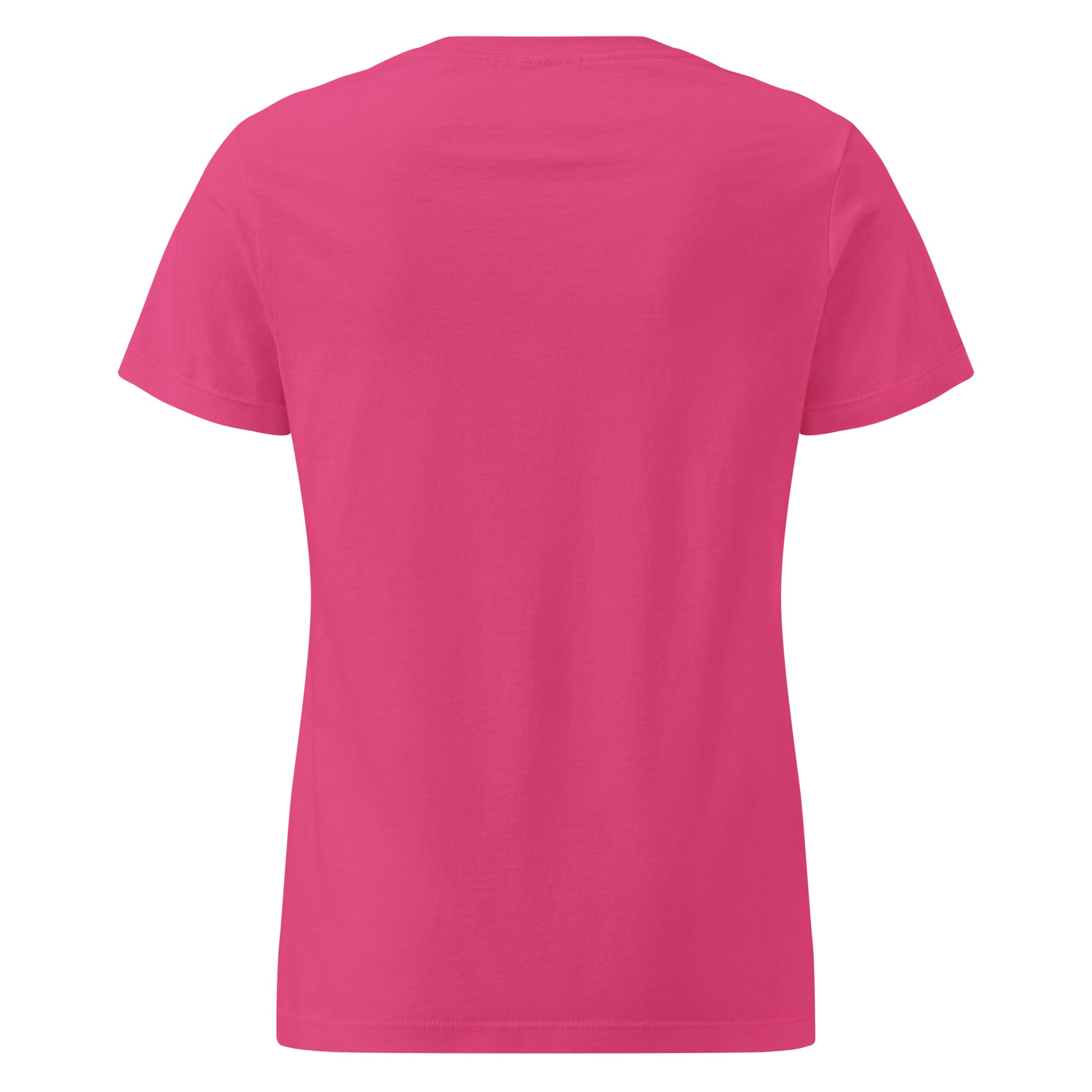 Pink t-shirt on a white background